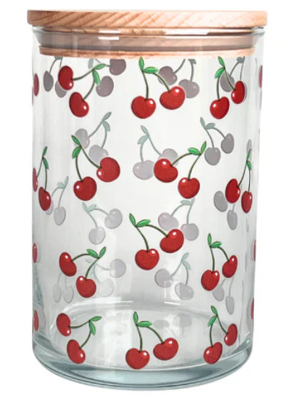 Wunderle Vorratsdose 880 ml, Ø 10 × 16 cm, Glas/Buche, Grün