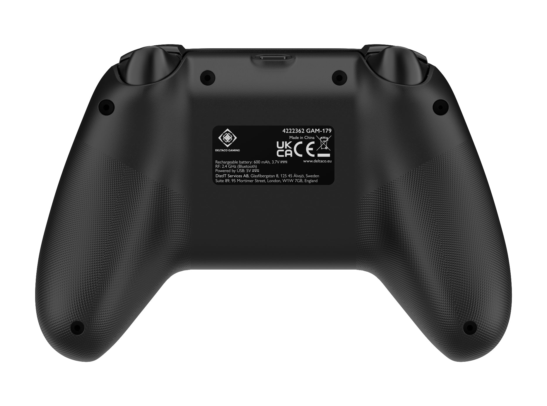Deltaco Gaming GAM-179 – Gamepad – USB + Bluetooth, Halleffekt, 15–16 h – für Switch, Android & iOS