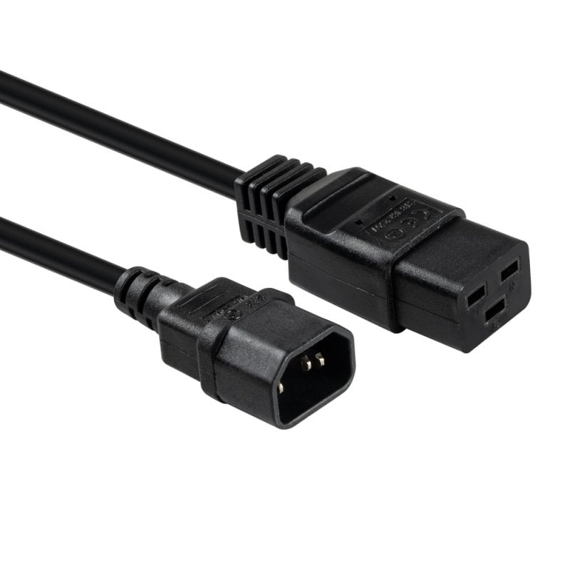 Lindy Netzkabel – IEC C14 bis IEC C19, 3 m, 250 V, Schwarz