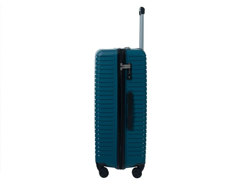 KOOR Trolley – 95 l, Hartschale, 4 Rollen, mit TSA, Petrol, 46 × 76 × 30 cm