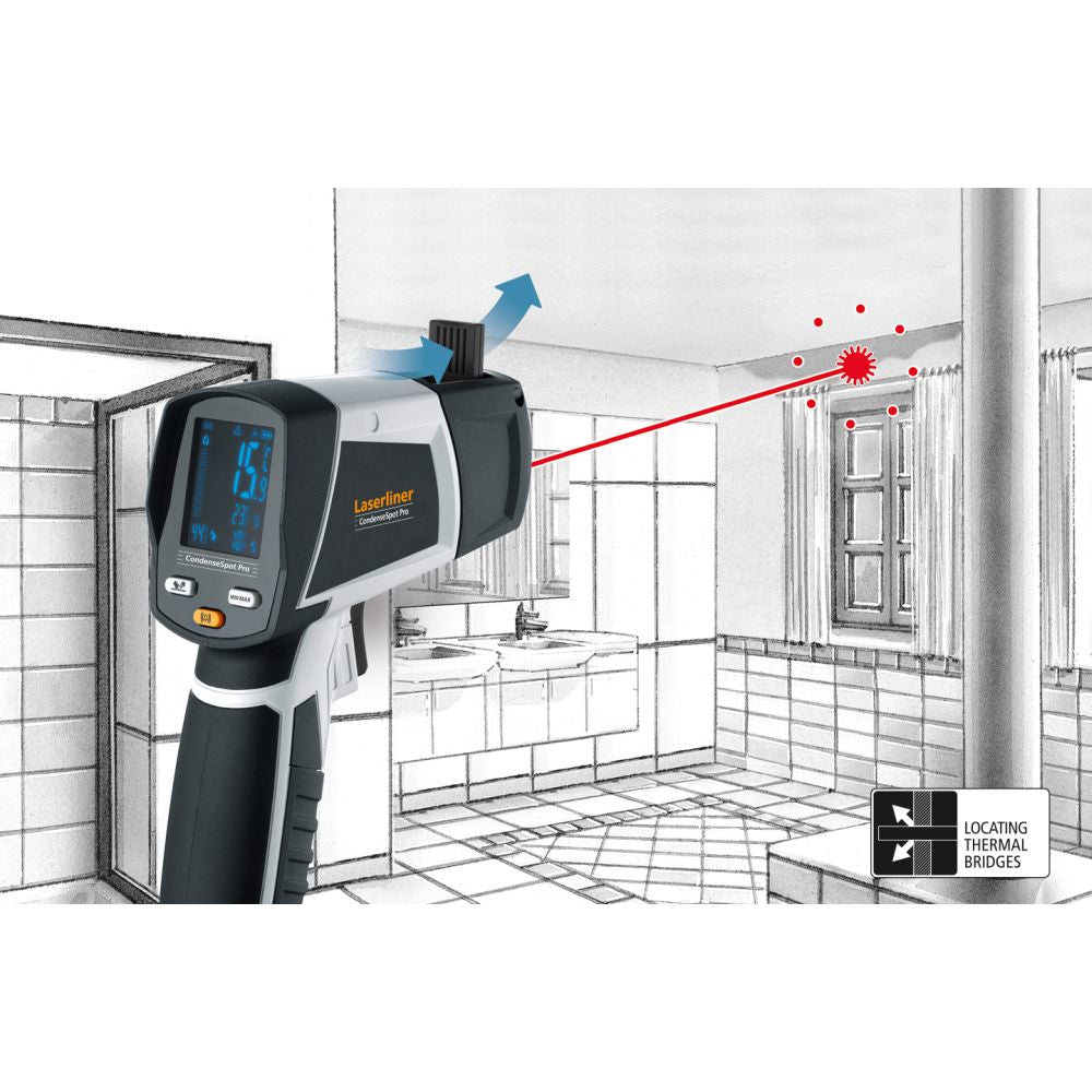 Laserliner CondeseSpot Pro Thermo-Hygrometer (Handgerät) – -40–600 °C, 20–80 %