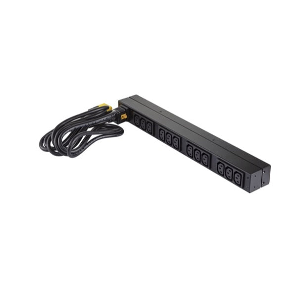 APC Basic PDU Rack, Einphasig 3680 W – C13×12, Eingang IEC C20, 16 A 208/230 V, 2,5 m – schwarz