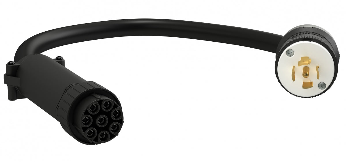 Vertiv Netzkabel, NEMA L22-20P, abgewinkelt, 200–240/346–415 V AC, 3 m, Schwarz, FSC3N001