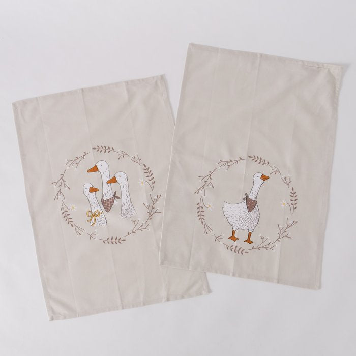 Boltze Küchentücher Goosie – assortiert – 50 × 70 cm – Baumwolle – 2er-Set