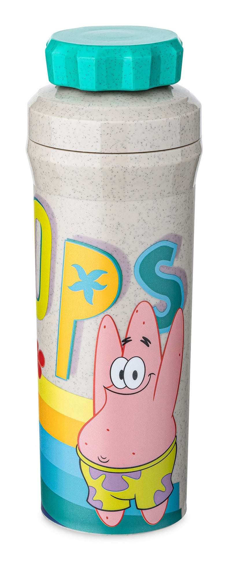 koziol OLLI PATRICK Kindertrinkflasche 500 ml – Biozirkulärer Kunststoff, Schraubverschluss, Sand