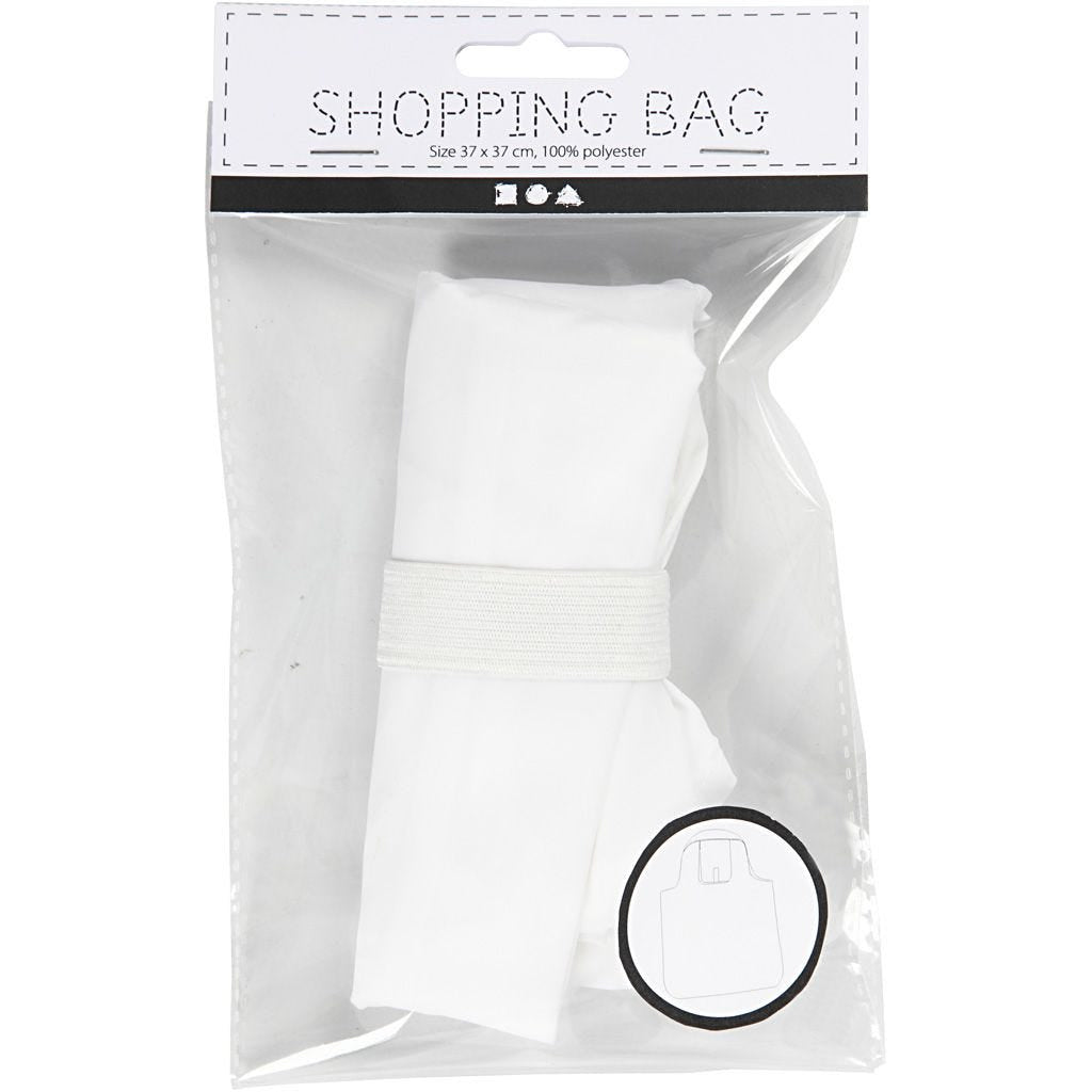 Creativ Company Stofftasche, Polyester, Weiss, 370×370 mm