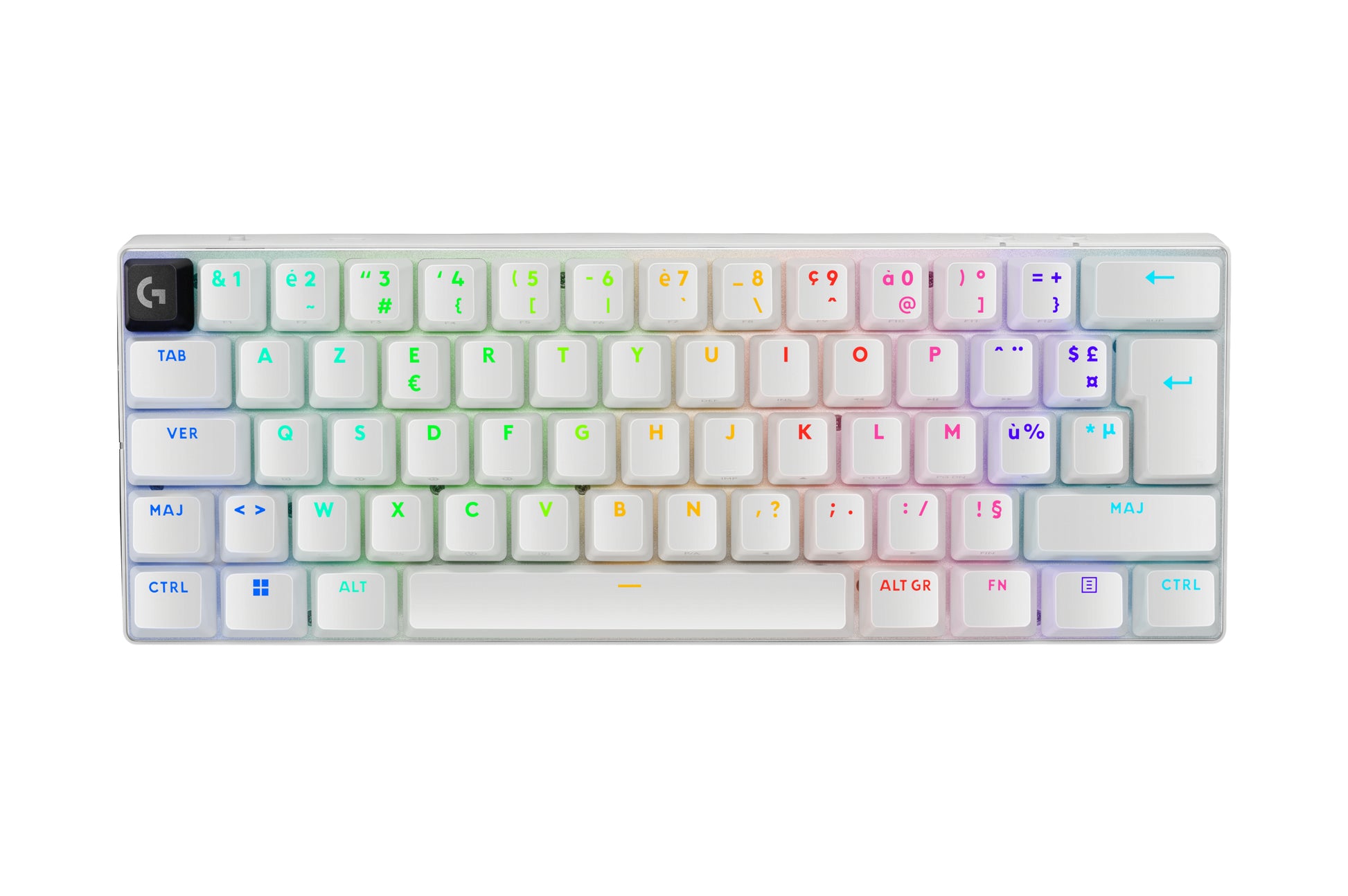 Logitech G PRO X60 – Gaming-Tastatur 60% – Mechanisch, RGB – Bluetooth & 2,4 GHz, Nano-Empfänger – AZERTY (FR)