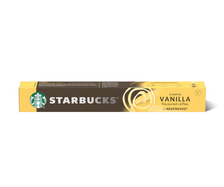 Starbucks Creamy Vanilla – Kapseln für Nespresso – Lungo, Vanille, 10 Kapseln