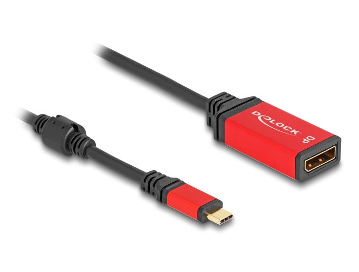 DeLOCK USB-C zu DisplayPort Adapter – 8K (7680 × 4320) @ 30 Hz, 0,2 m, DisplayPort 1.4, HDR10