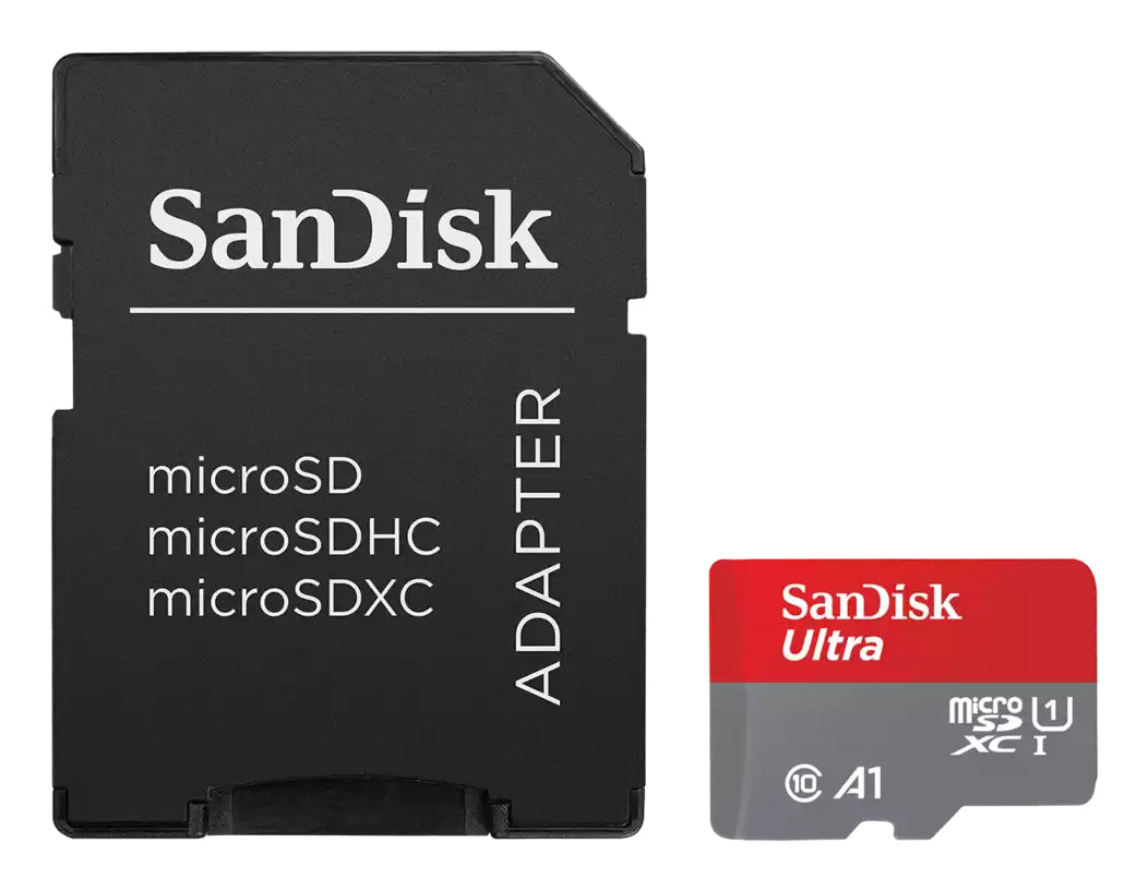 SanDisk Ultra microSDXC 64 GB – 140 MB/s, A1, Klasse 10, SD Adapter