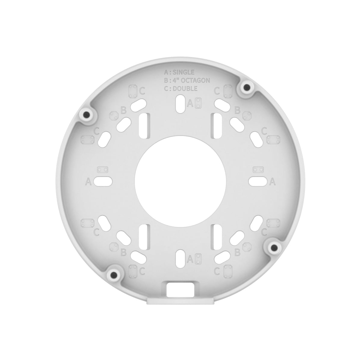 Hanwha Anschlussbox SBO-140WW – Wandmontage, Outdoor, Weiss – für QNO-C8083R, QNO-C9083R, ANO-L6012R und andere