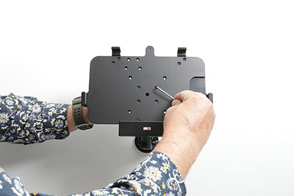 Brodit Tablet-Rahmen – für Zebra ET45 10, ET40 10 – VESA 75×75 – Schwarz