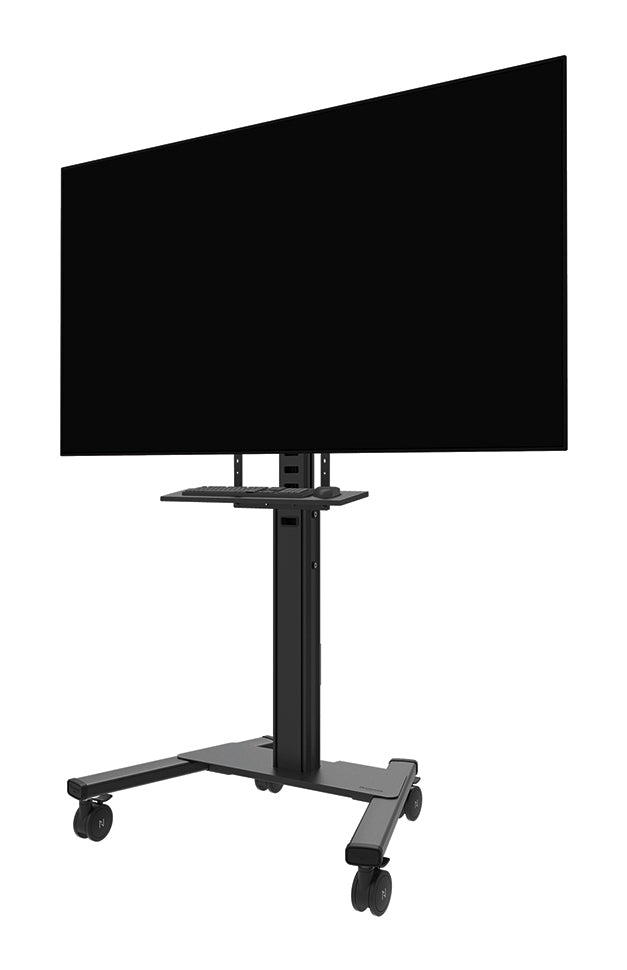 Neomounts AV40-500BL – Medienbox für Displays 43,0–109,8", VESA 200×200–800×600 mm, Traglast 5,5 kg, Schwarz