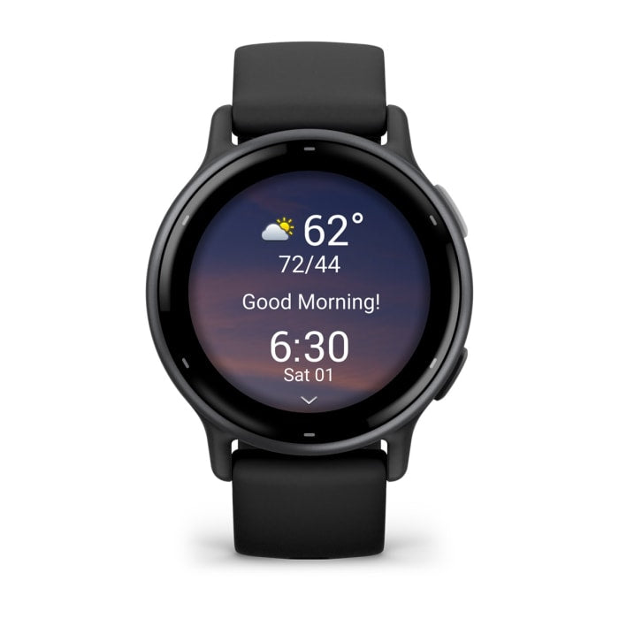 Garmin Vivoactive 5 – Smartwatch – 42,2 mm, 1,2", GPS, WLAN, AMOLED, Gorilla Glass, 50 m, Anthrazit