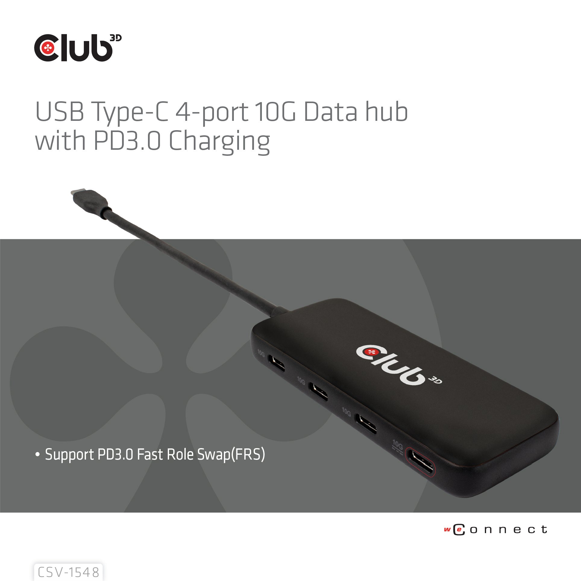 CLUB3D Club 3D CSV-1548 USB-Hub – 4× USB-C