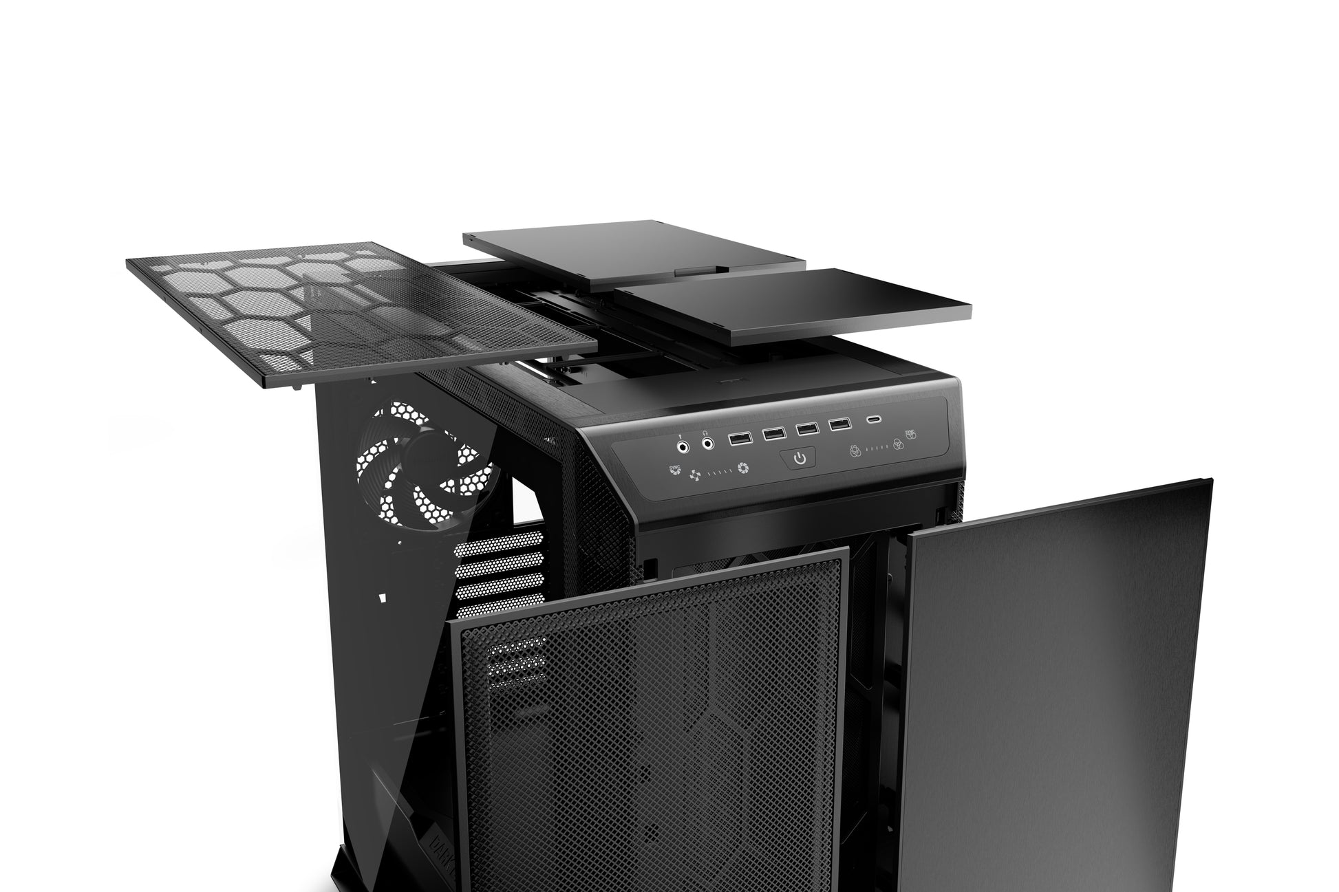 be quiet! be quiet DARK BASE PRO 901 – Full Tower – Schwarz, für ATX, EATX, micro ATX und andere, Seitenfenster