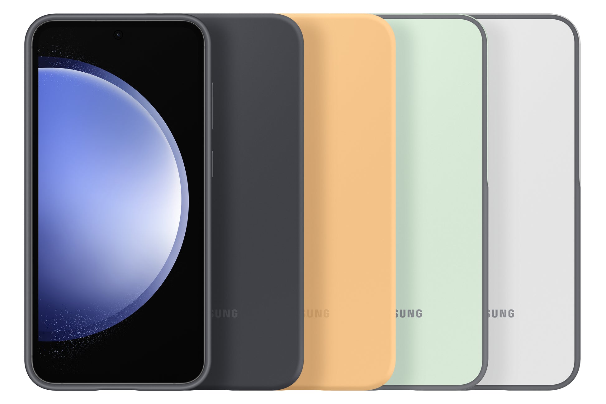 Samsung Silikonhülle – Rückcover – für Samsung Galaxy S23 FE, Silikon, Weiss