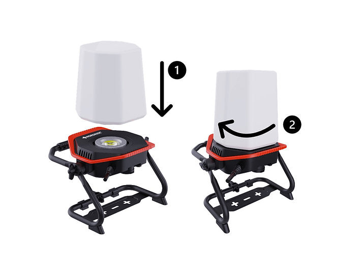 Nordride Signalkappe – für Lumos – 1 Stk. – Weiss – Ø 230 × 233 mm