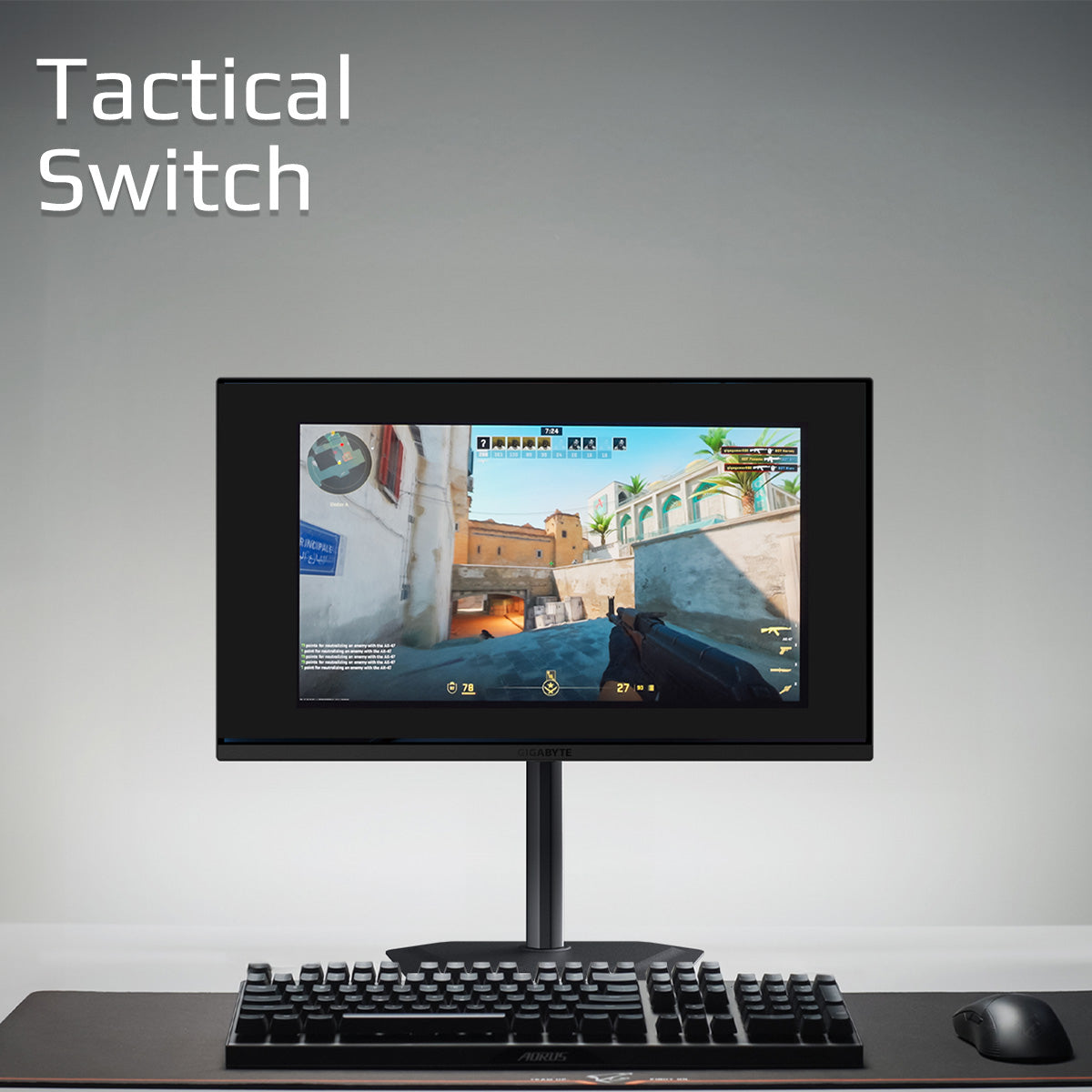 GIGABYTE MO27Q2 – Monitor, 27", 2560 × 1440 (WQHD), OLED, 240 Hz, 250 cd/m²