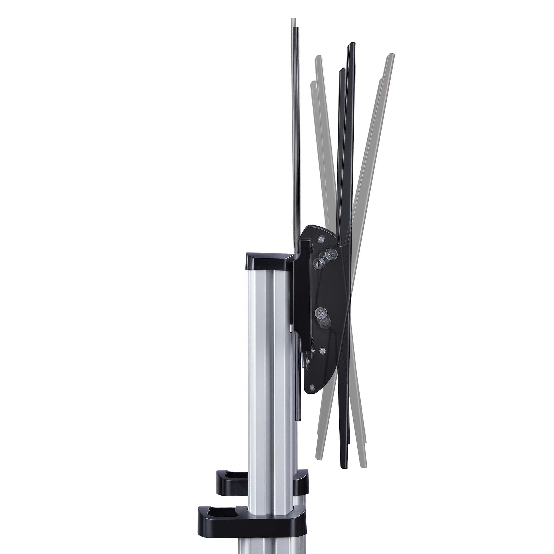 StarTech.com TV-Wagen – 60–100" – VESA 200×200–1000×600 – bis 100 kg, Höhenverstellbar, mit Rollen