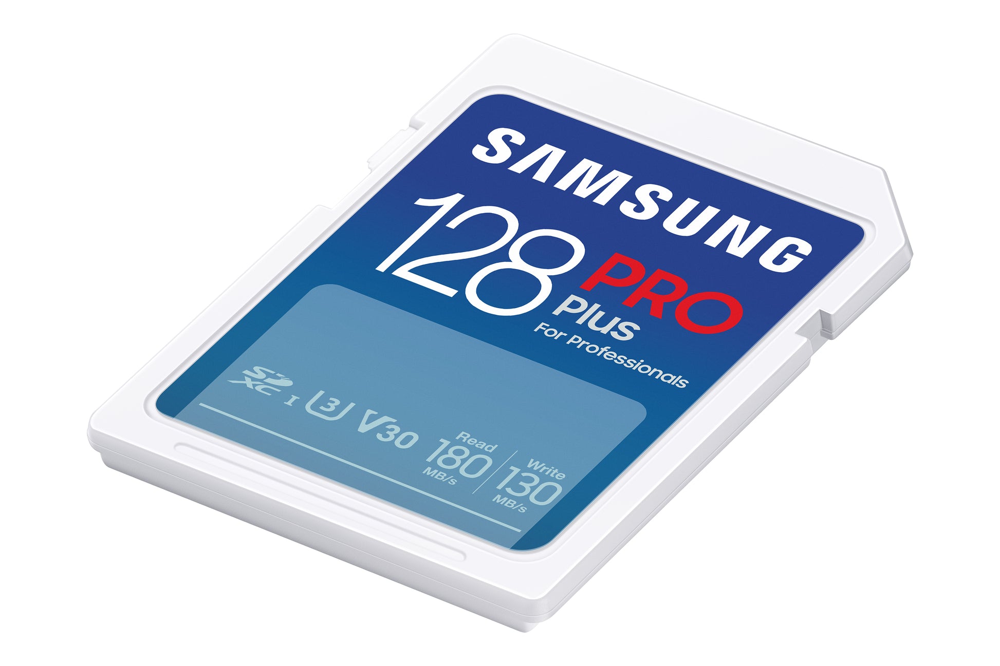 Samsung PRO Plus MB-SD128S – 128 GB SDXC, UHS-I U3 (V30), Lesen 180 MB/s, Schreiben 130 MB/s