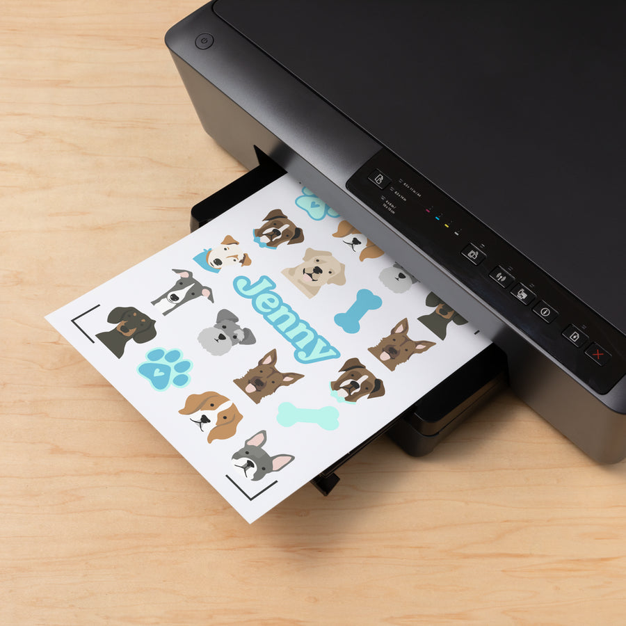 Cricut Stickerkarton Smart Paper – für Cricut Maker, Explore 3 und Joy Xtra – A4 – weiss – 6 Stk.