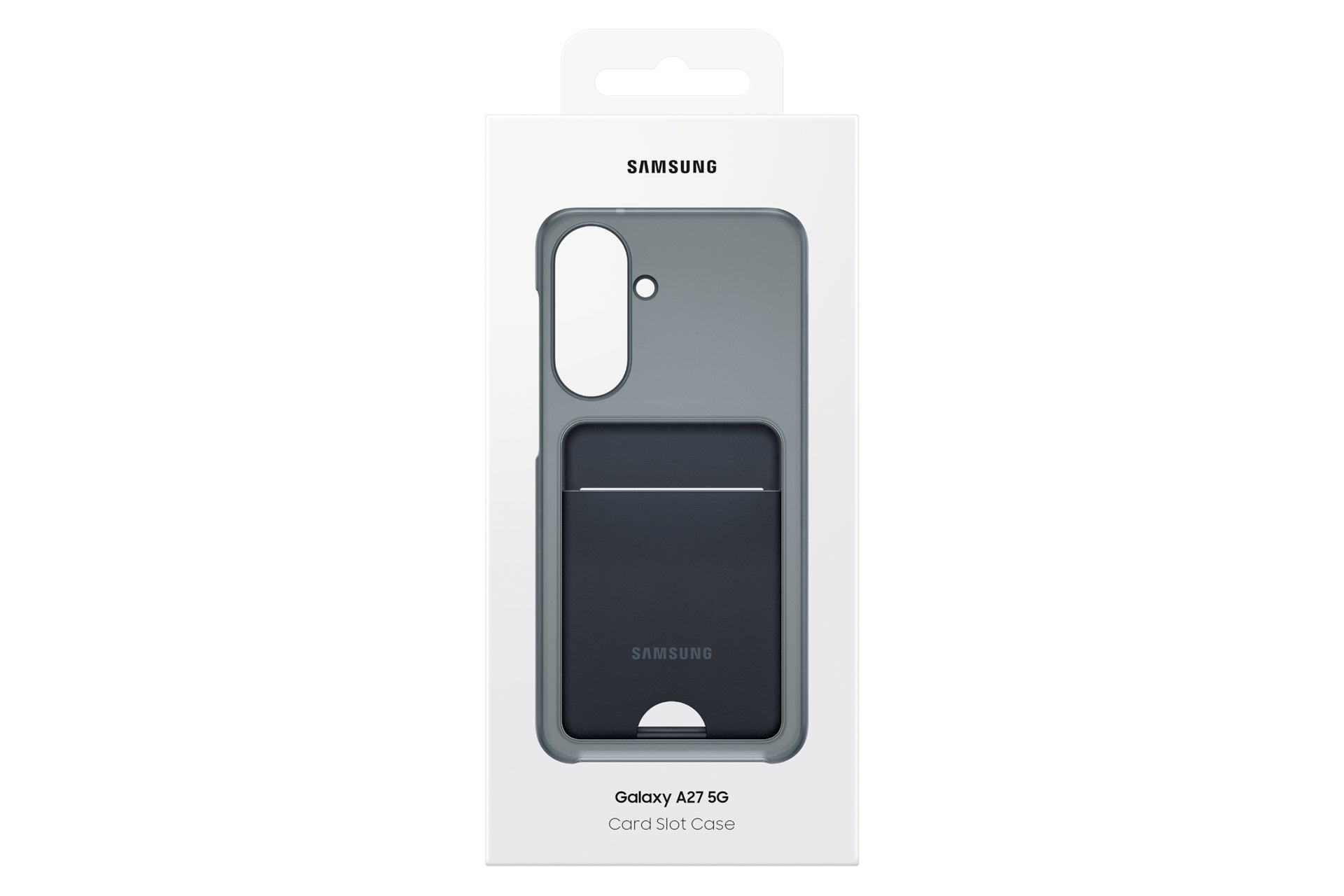 Samsung Backcover – für Samsung Galaxy A27, Kunststoff, schwarz, mit Kartenfach