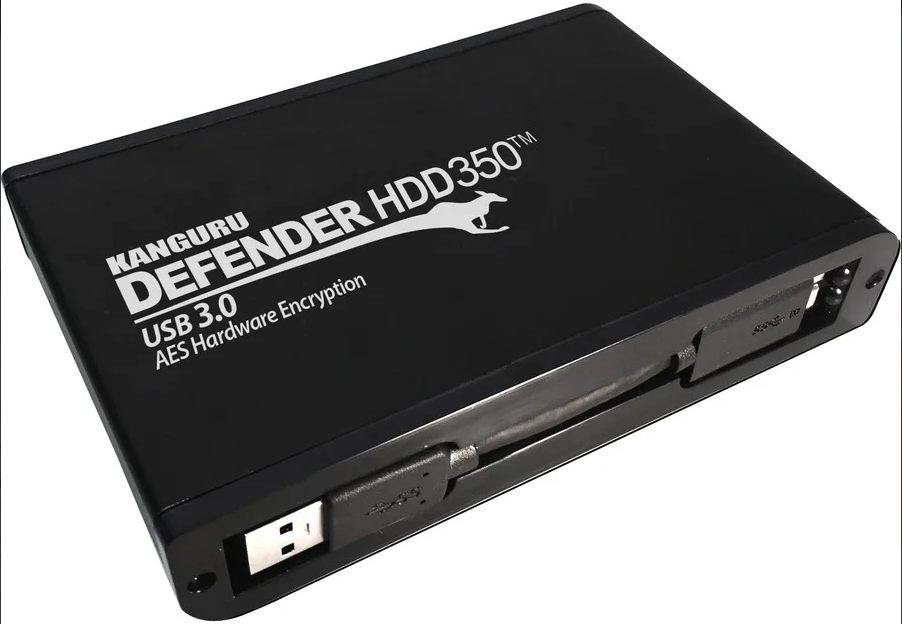 iStorage Kanguru Defender SSD350 – 8 TB 2,5" SSD, USB 3,2 Gen1 (Micro-USB B), verschlüsselt, FIPS 140-2