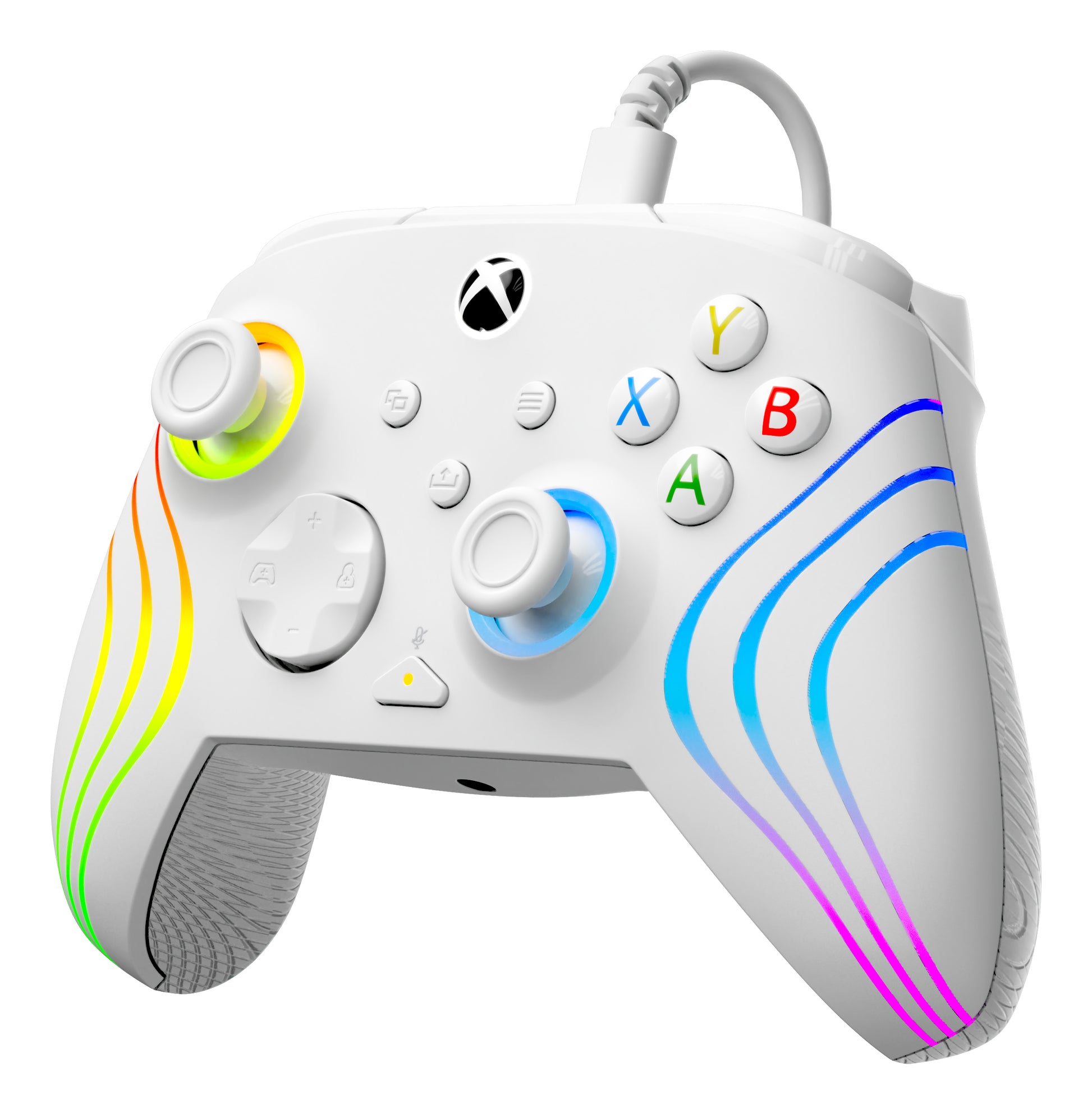 Turtle Beach Afterglow Wave – Gamepad – USB (kabelgebunden, USB-C) – RGB, 3 m Kabel – für Xbox & PC, Weiss