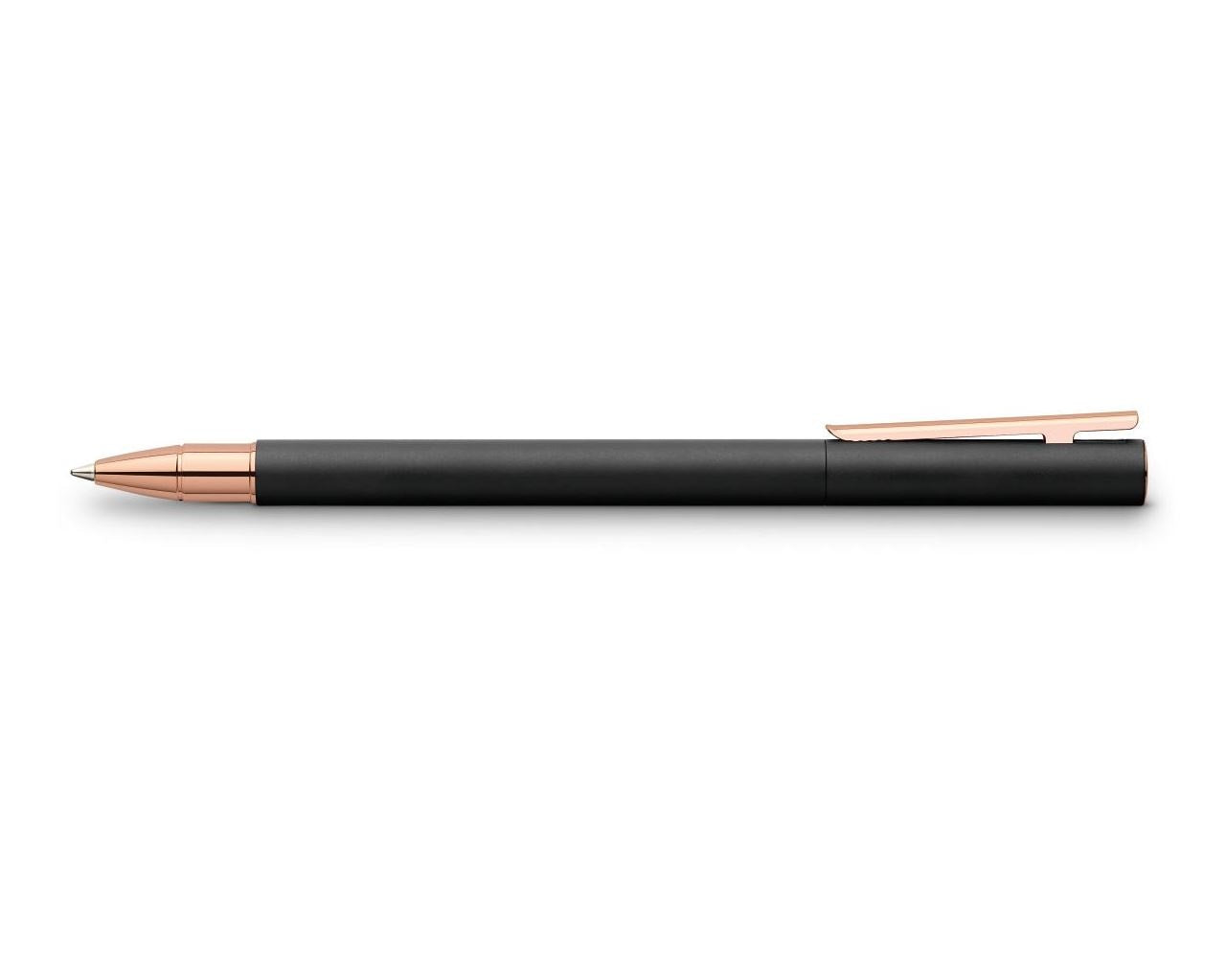 Faber-Castell Neo Slim – Tintenroller, Schwarz, Drehmechanik, Metall