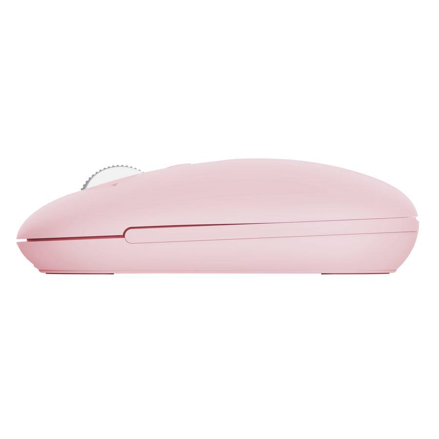 Trust Seron Slim Multi – Maus – Kabellos (Bluetooth/2,4 GHz), 3200 DPI, Beidhändig, Pink