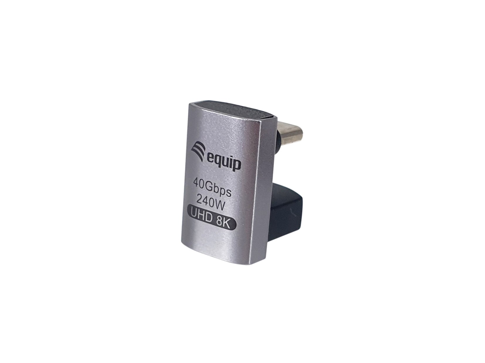 Equip Adapter USB-C zu USB-C – USB4, 40 Gbit/s, PD 240 W, 2er-Pack – Schwarz/Grau