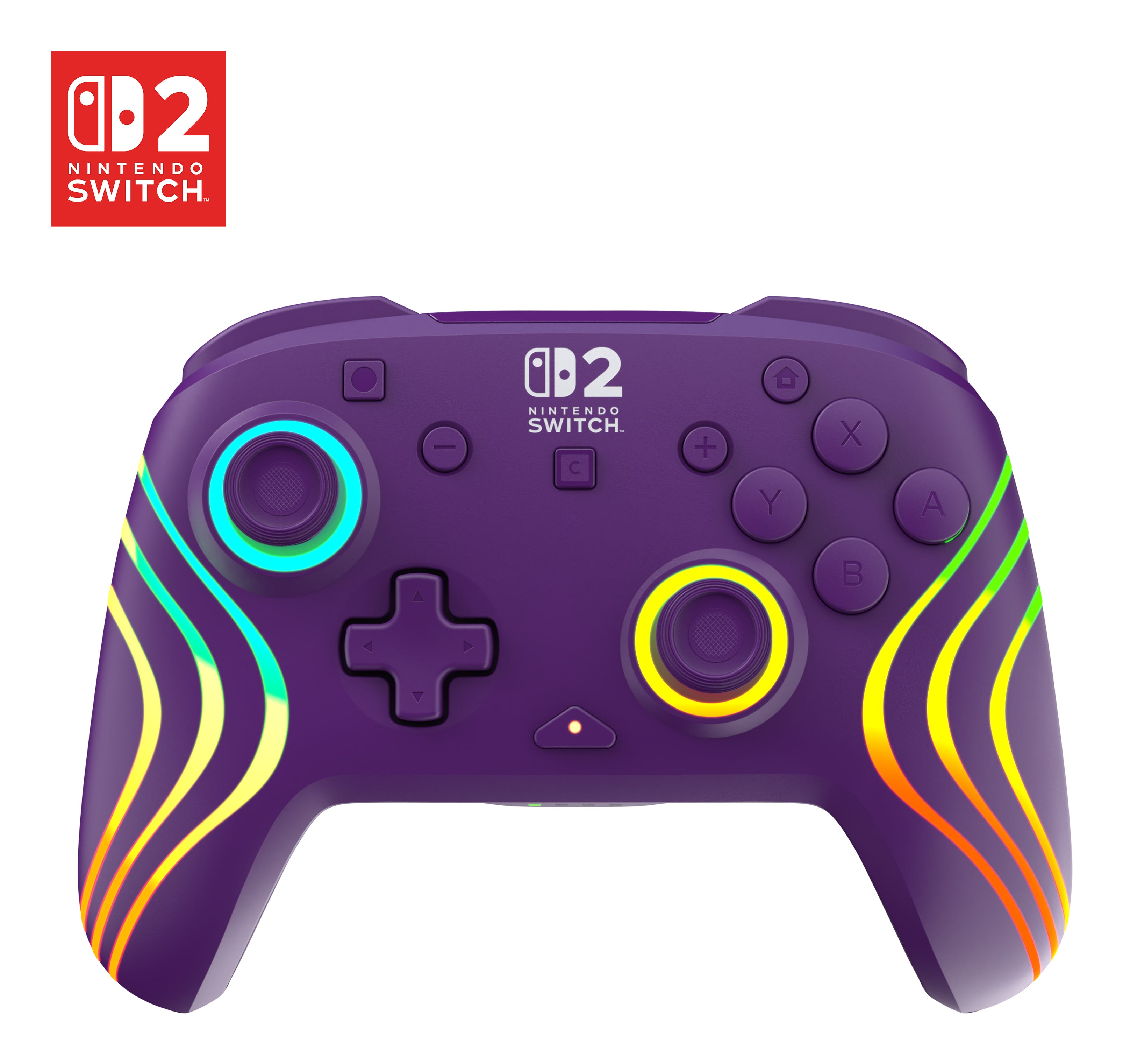 Turtle Beach Afterglow Wave – Gamepad – Bluetooth/USB, RGB, 20 h – für Nintendo Switch, Violett