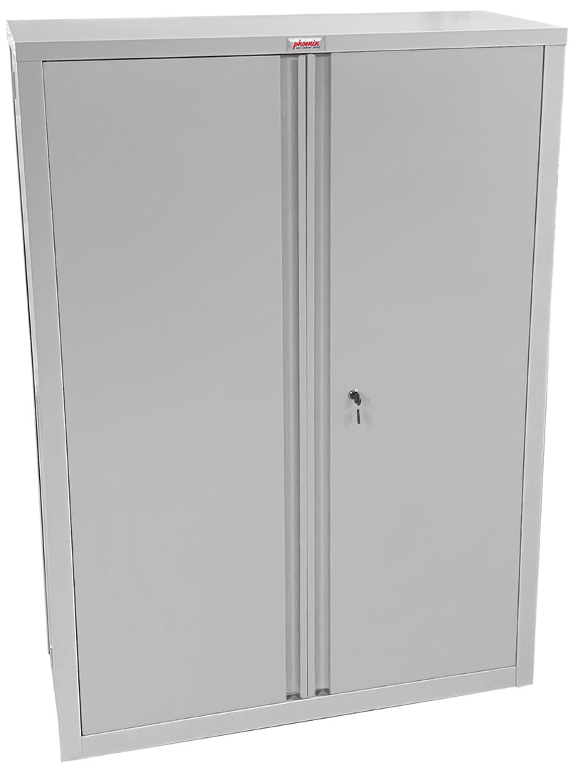 Phoenix Safe Co. SCF1491GGK – Aktenschrank, 3 Regale, abschliessbar, Stahl, 915 × 370 × 1400 mm, Grau