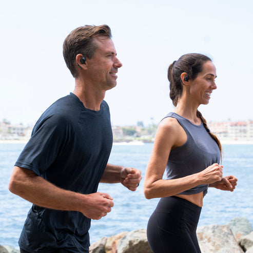 JLab Epic Open Sport – True Wireless In-Ear Kopfhörer – Bluetooth, Hi-Res (LDAC) – Schwarz – bis 30+ h