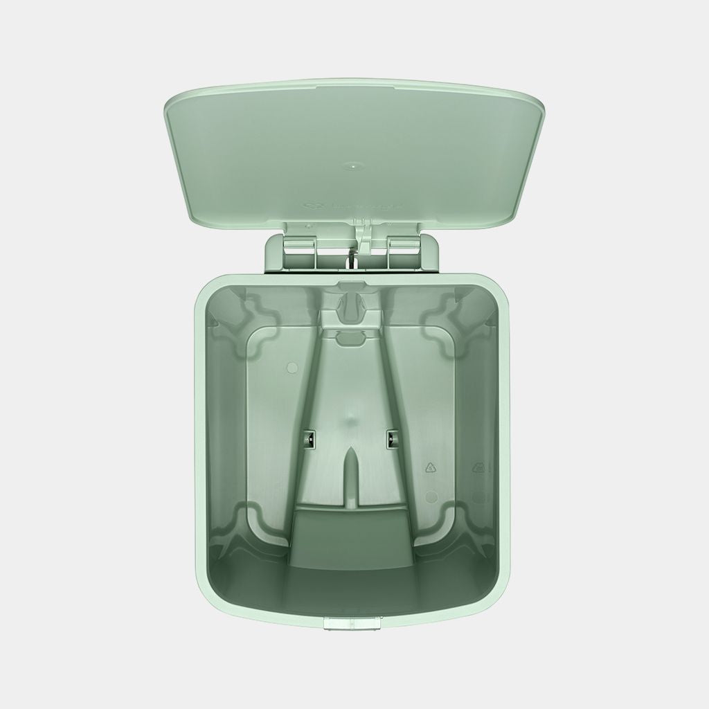 Brabantia Treteimer StepUp – 25 l – Recycling-Kunststoff, rechteckig – grün