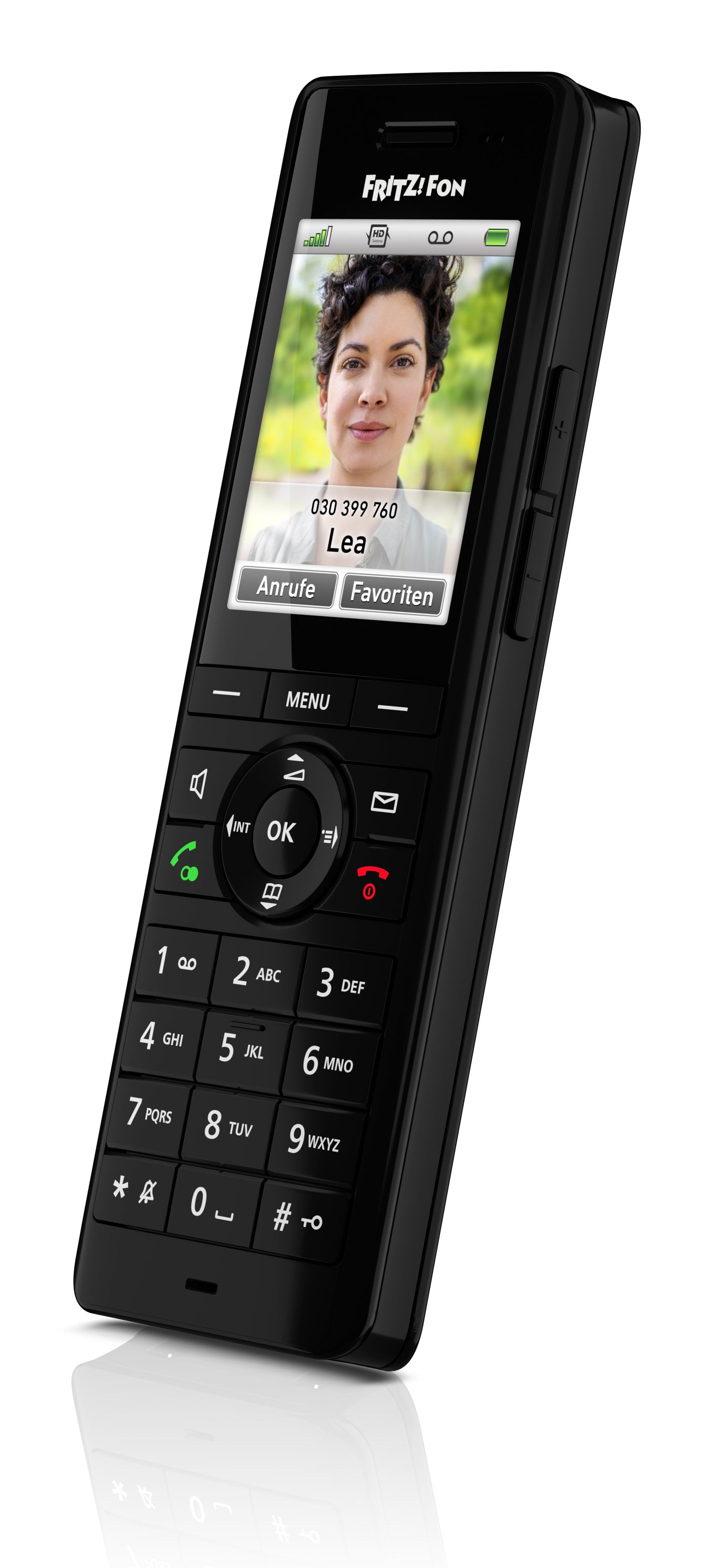FRITZ! AVM FRITZFon X6 – DECT-Telefon, nur Mobilteil, mit AB, schwarz
