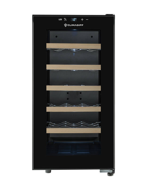 Climadiff Weinkühlschrank CUVEE18 – 50 l, 220/240 V, Energieeffizienzklasse E, 22 dB