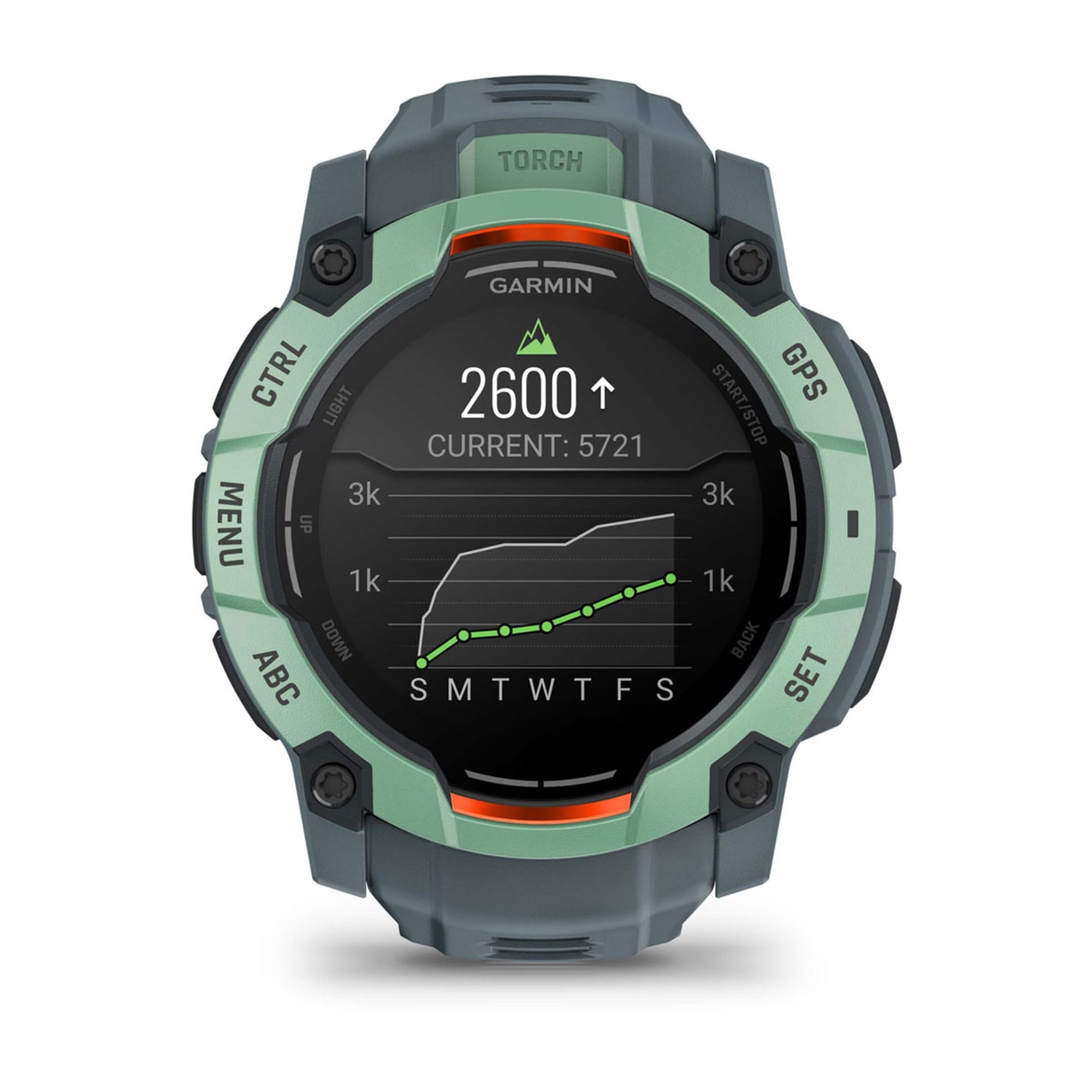 Garmin Instinct 3 – GPS-Smartwatch – 50 mm, 1,3", GPS, AMOLED, 10 ATM, Grün, Sportarmband