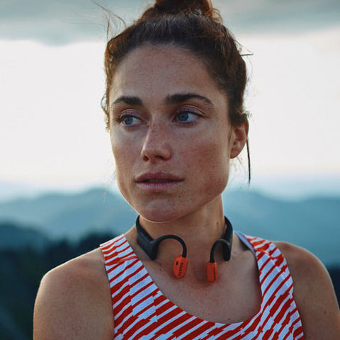 Suunto Wing 2 Over-/On-Ear Kopfhörer (Consumer) – Ohrbügel, Stereo, BT, Schwarz/Orange, BT 5.3
