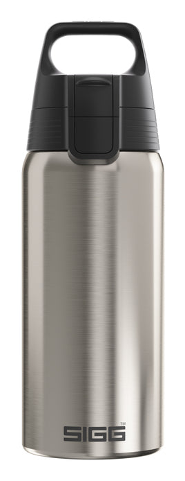 SIGG Shield One Isolierflasche 500 ml – doppelwandig, Edelstahl, Klappdeckel