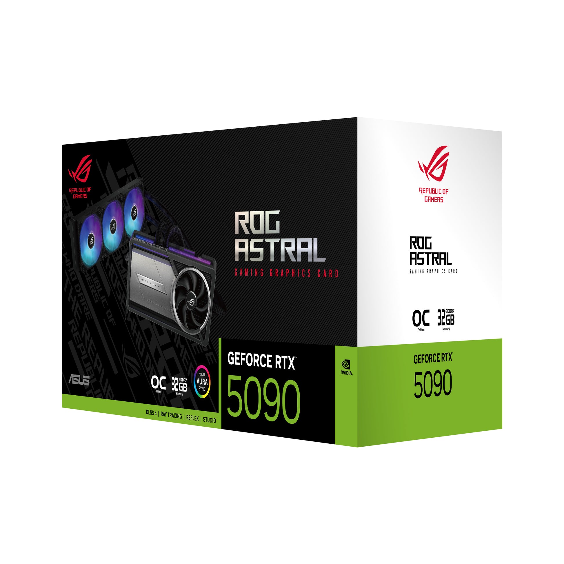 ASUS ROG-ASTRAL-LC-RTX5090-O32G-GAMING – PCIe Grafikkarte – 3×DP, 1×HDMI, PCIe 5.0, 1×16-Pin