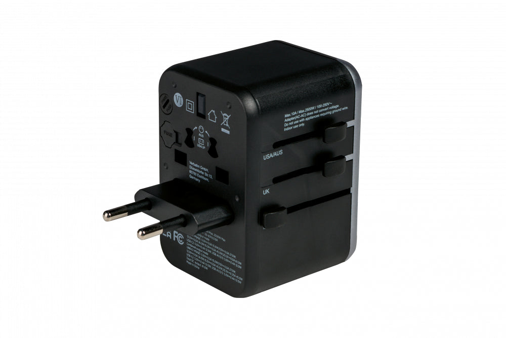 Verbatim UTA-04 Reiseadapter USB-Ladegerät 61 W – USB-C×2, USB-A×3 – PD, QC