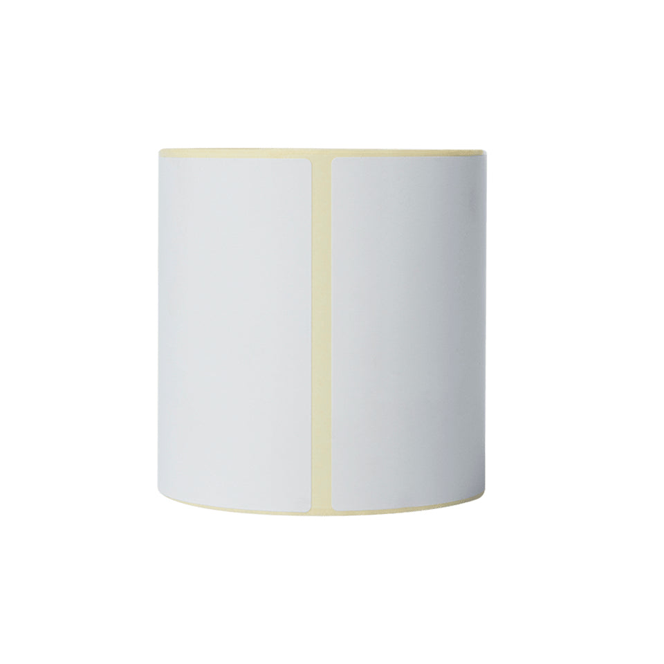 Brother Etiketten, 102 mm × 152 mm, weiss, Papier, selbstklebend, für Thermo-Etikettendrucker, 8 Rollen