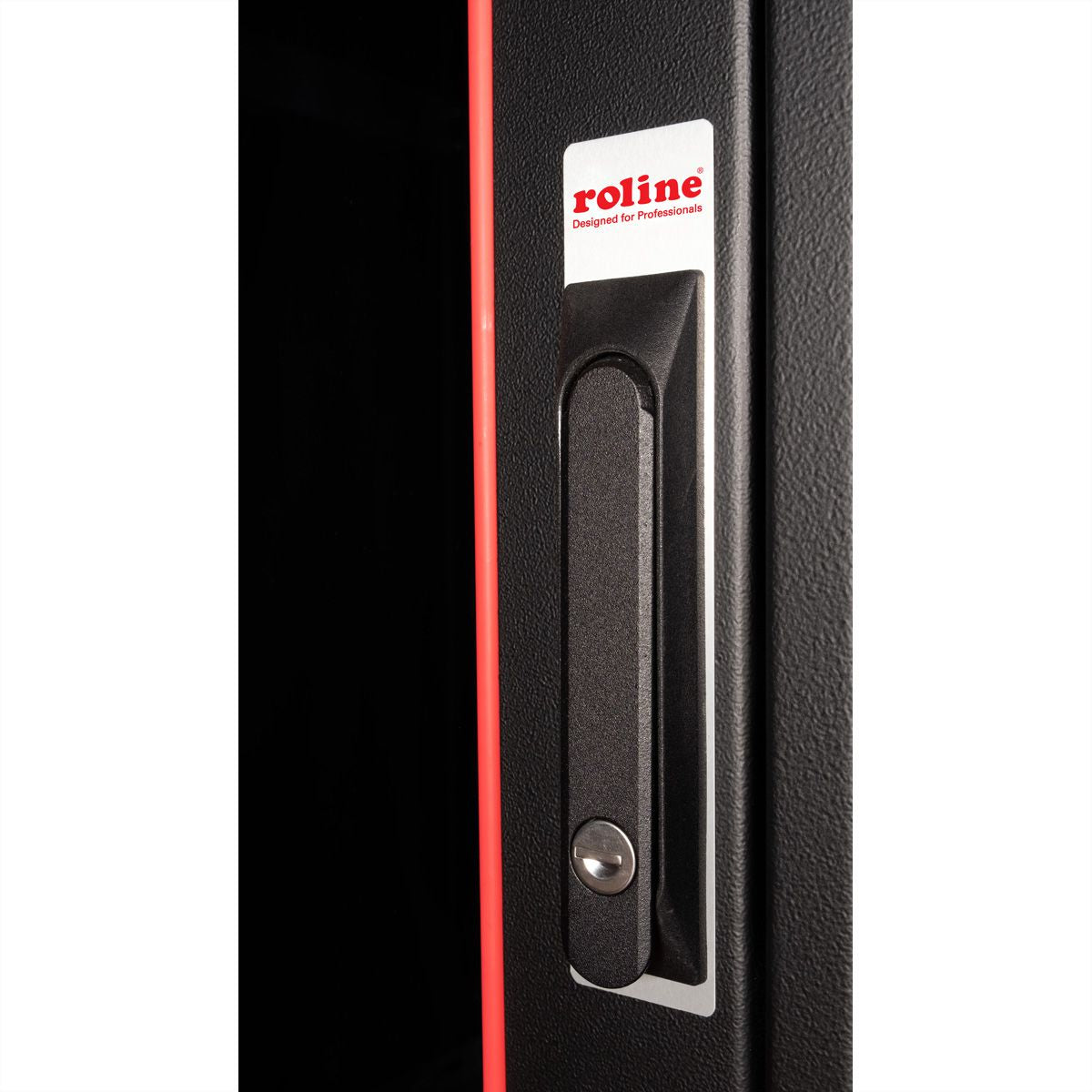 ROLINE Pro – 19" Netzwerkschrank 42U, IP20, abschliessbar, 600 × 600 × 2053 mm, schwarz, Stahl