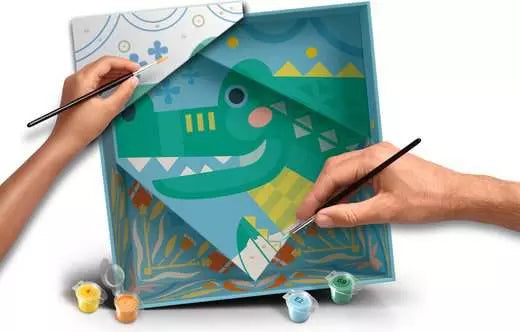 Ravensburger CreArt – Bastelset – Krokodil – 20 × 20 cm – ab 7 Jahren