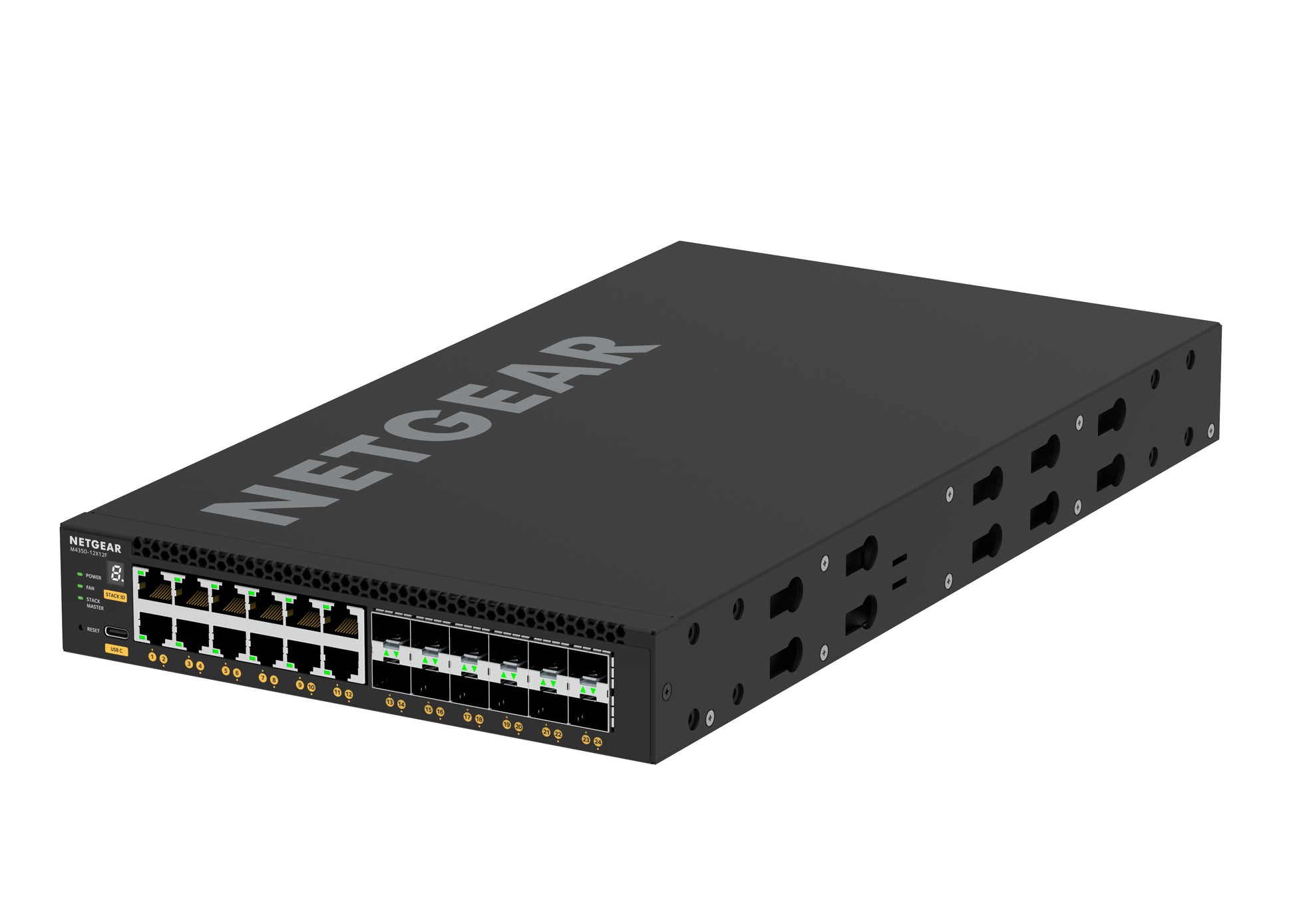 NETGEAR M4350-12X12F – Managed Switch – 12×10G RJ45, 12×10G SFP+, L3, 1U