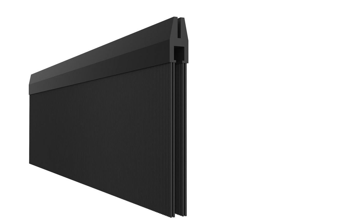 Lanview 19" Rangierpanel, 1U, Bürstenleiste, vormontiert, 300×70×20 mm – schwarz