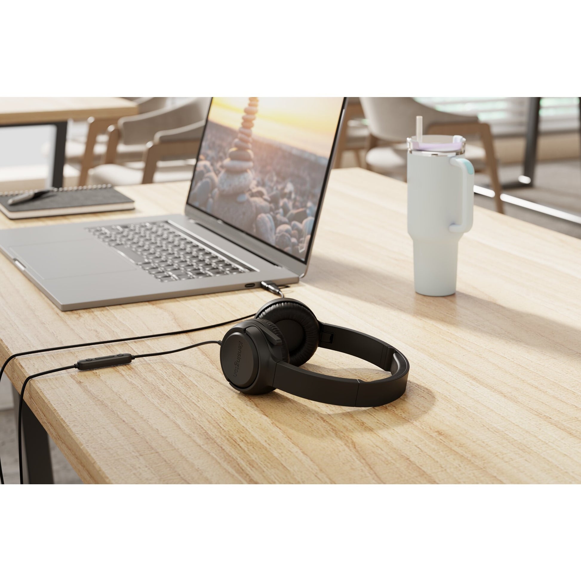 Kensington H950 EQ Office-Headset – On-Ear, Stereo, Kabel (USB-C/USB-A), Schwarz
