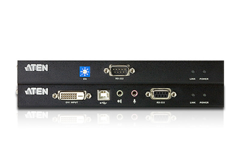 ATEN DVI-D KVM-Extender über Cat5e/6, bis 60 m, 1920 × 1200, Sender/Empfänger, RS-232